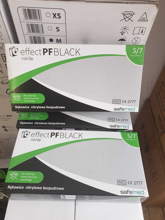 Черни еднократни нитрилни ръкавици нитрил