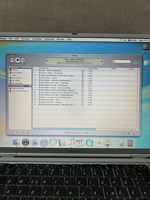 Laptop Apple de colecție Powerbook G4