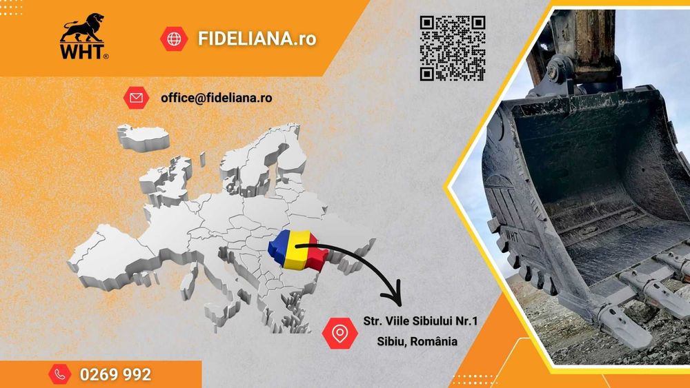 Cupa excavator JCB, Komastu, CAT, Volvo - STOC PRODUCATOR SIBIU