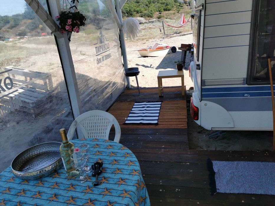 Каравана за рибари под наем- на плажа, до река Караагач, ЕСЕН 2025