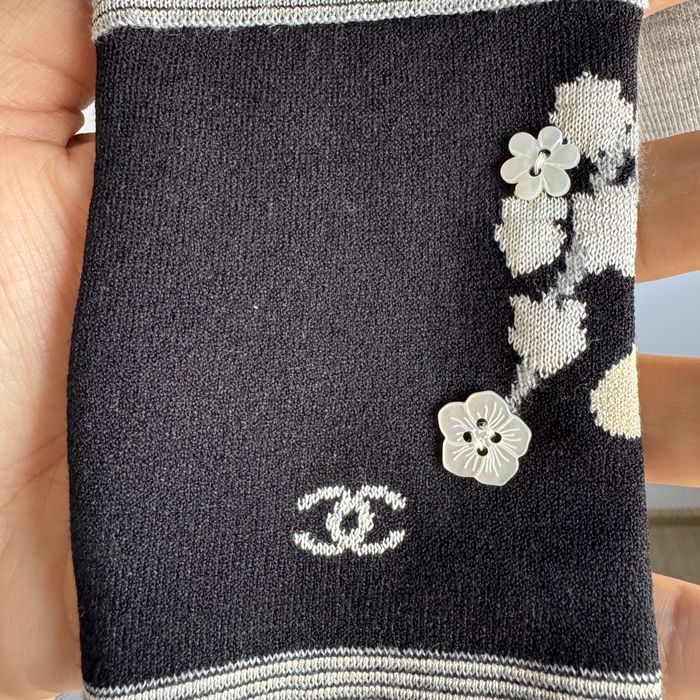 Chanel cashmere neck-scarf jumper pulover