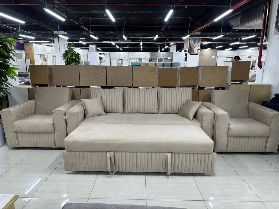 Комплект диван и два кресла !!!