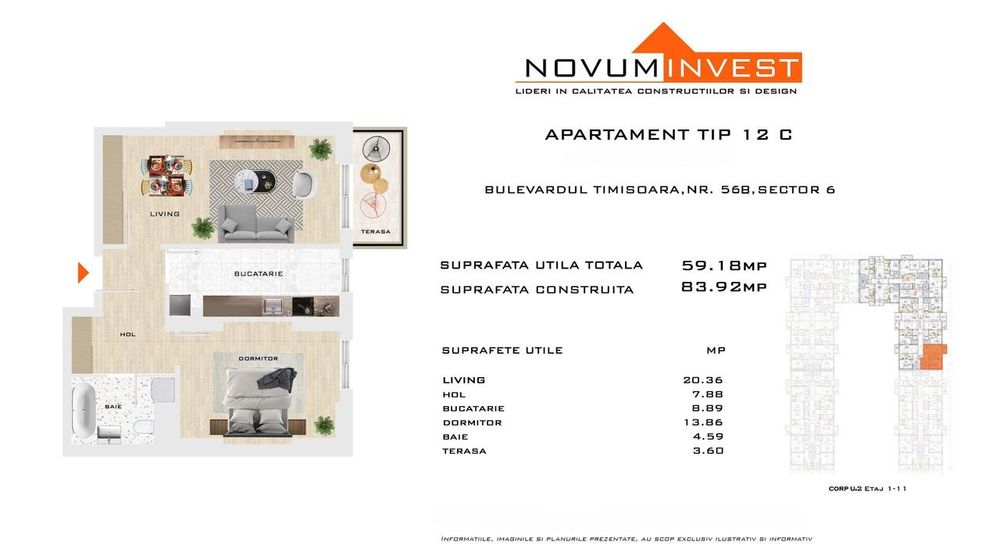 Apartament 2 camere la cheie I Parcul Liniei I Metrou Gorjului 600m — fotografia 1