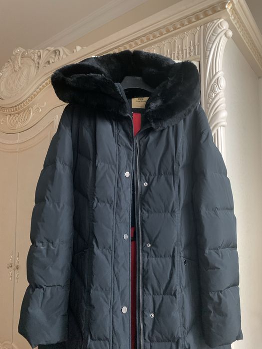 Пуховик зимний с капюшоном 48 разм
