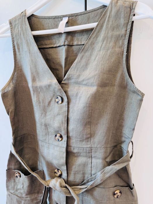 Платье сафари из льна Mango