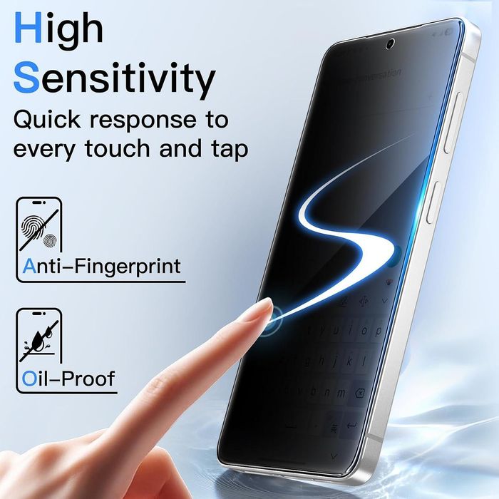 Privacy 5D Стъклен Протектор за Samsung Galaxy S26 S25 S24 Ultra FE