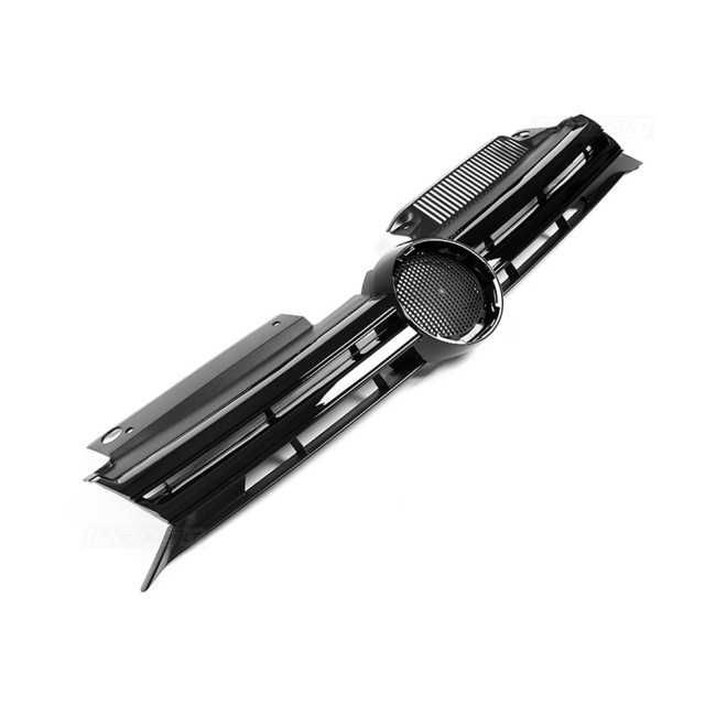 Grila Centrala model R20 Rline GTD GTI pentru Volkswagen VW Golf 6 VI, Negru Lucios