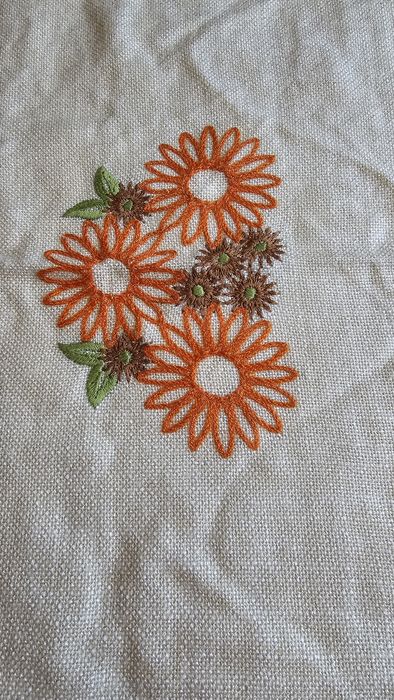 Ръчно бродирани карета, комплект за сервиране ковьор