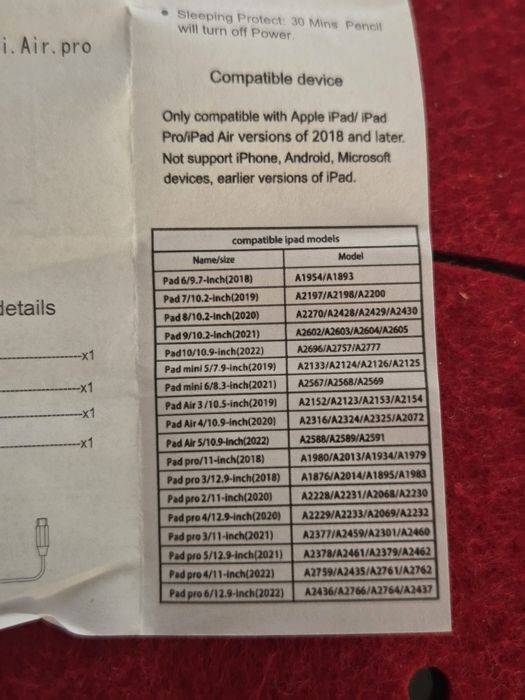 Active stylus pen Ipad