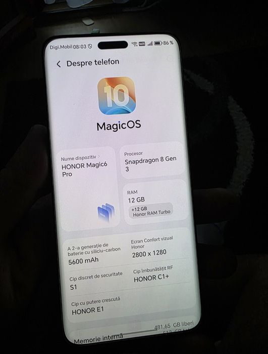 Vand sau Schimb Honor Magic 6 PRO 512GB