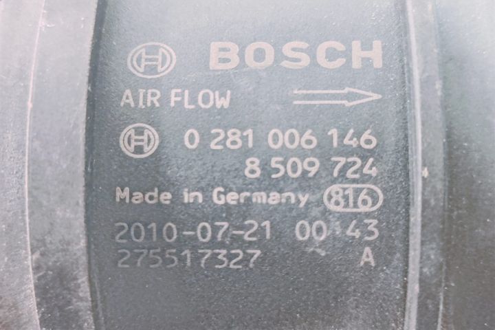 Debitmetru Aer  2.0 D 0281006146 / 8509724 BMW Seria 1 E81/E82/E87/E8