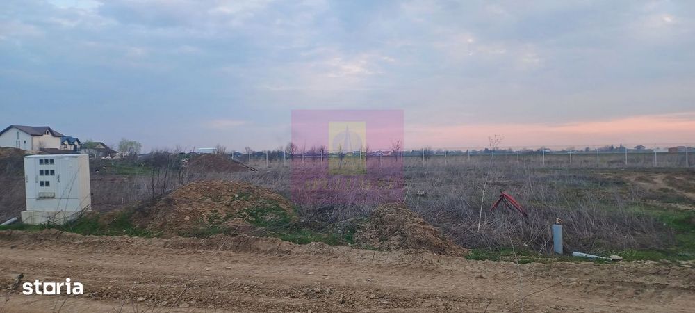 Săbăreni, teren curti-constructii 610 mp cu utilităti
