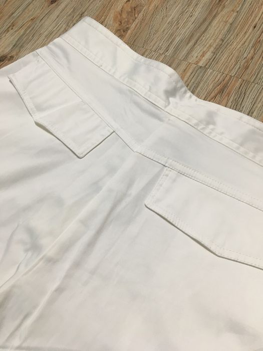 Pantaloni albi stil Cargo Zara