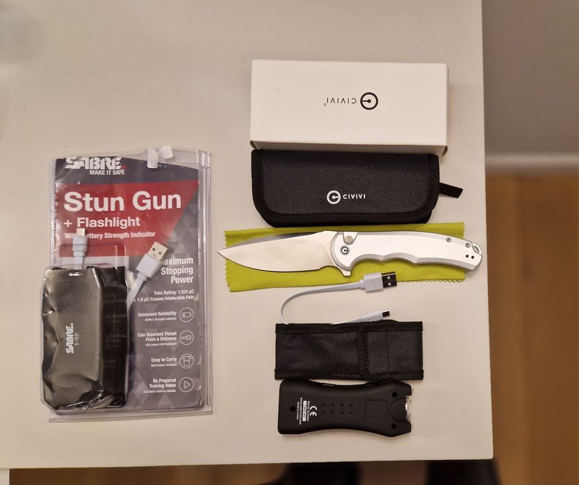 Нов нож Praxis Nitro-V  и два електрошока Sabre