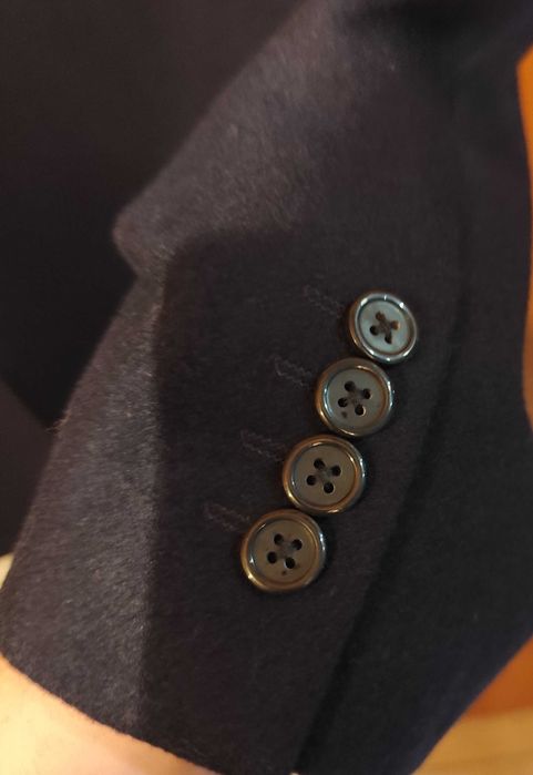 Palton slim 52 XL de lux Atelier Torino model Corporate lana navy