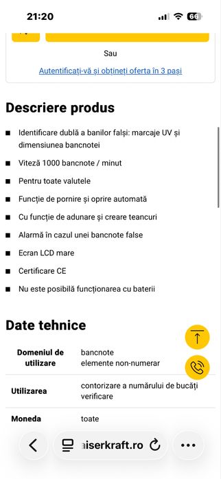 Masina numarat bani Safescan 2210