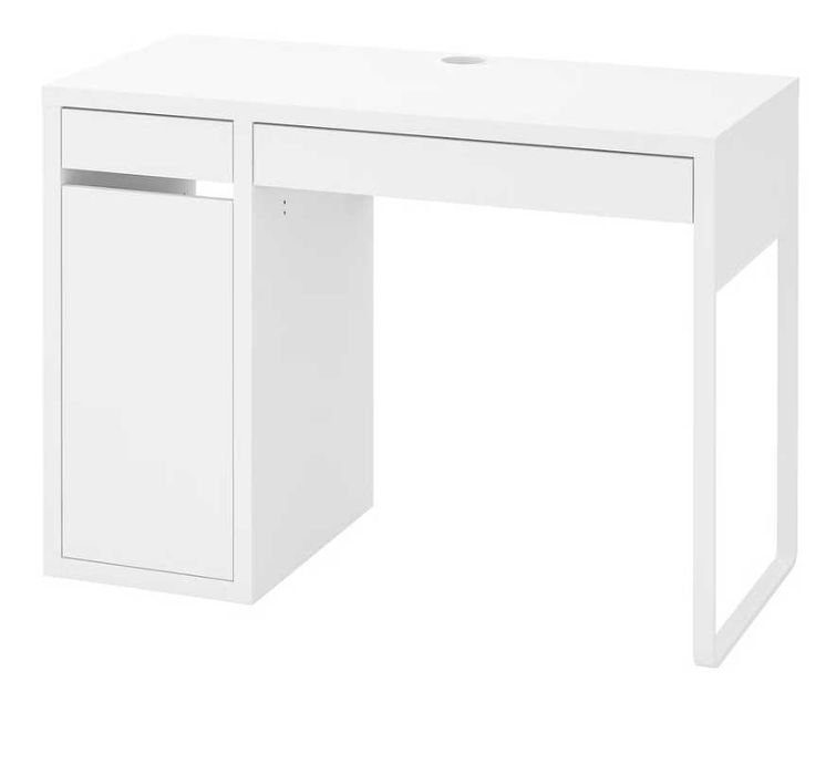 MICKE Birou, alb, 105x50 cm (IKEA) utilizat