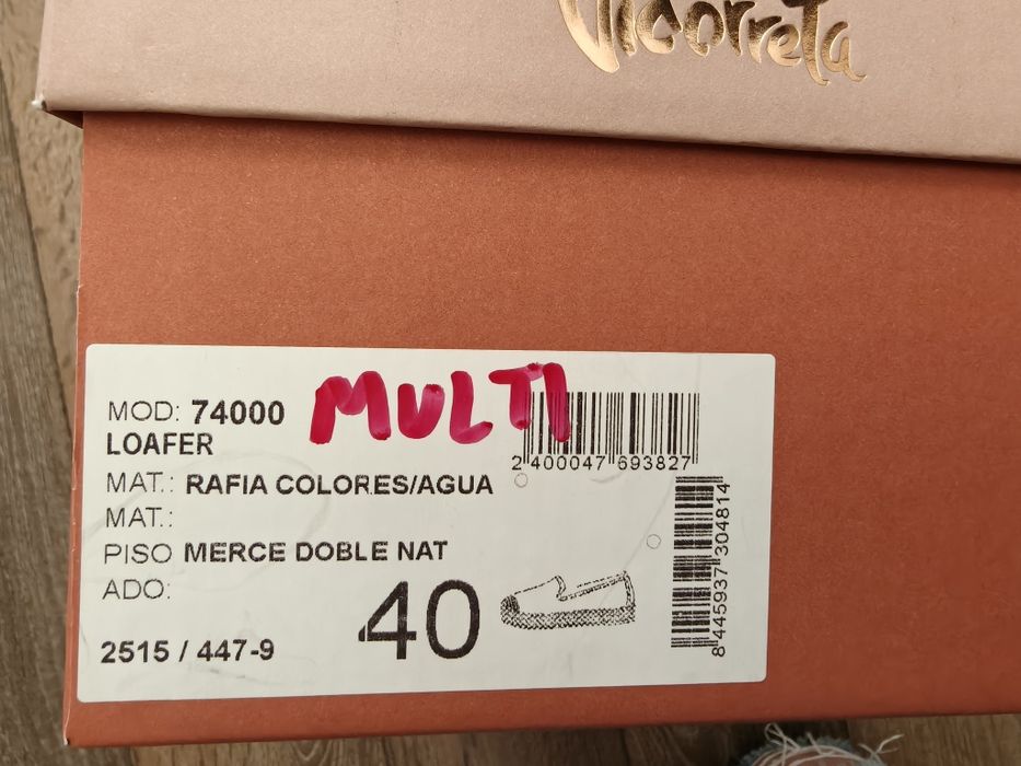 Дамски обувки Vidorreta, испански, ръчно изработени, N 39-40