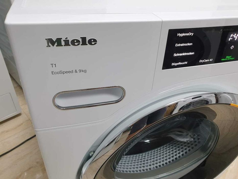 9кг Wi-Fi - Miele T1 Сушилня с Термопомпа и Аларма Миеле 12м Гаранция