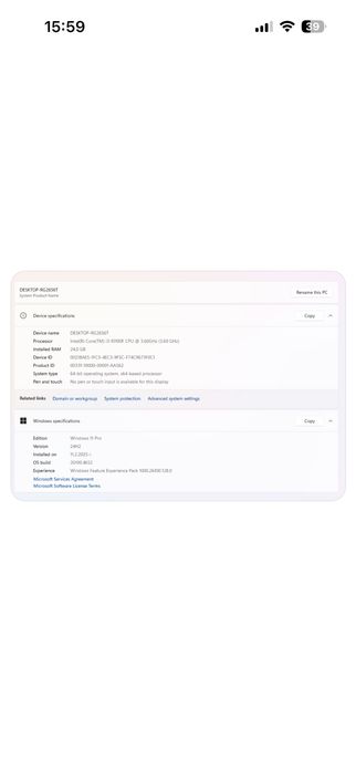 Настолен компютър Intel Core i3, RAM 24gb, 512 gb SSD