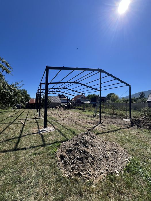 Vând structură metalică 200 m² completă pregătită pentru montaj  fac si alte dimensiuni pe baza de comandă cu avans 0%
