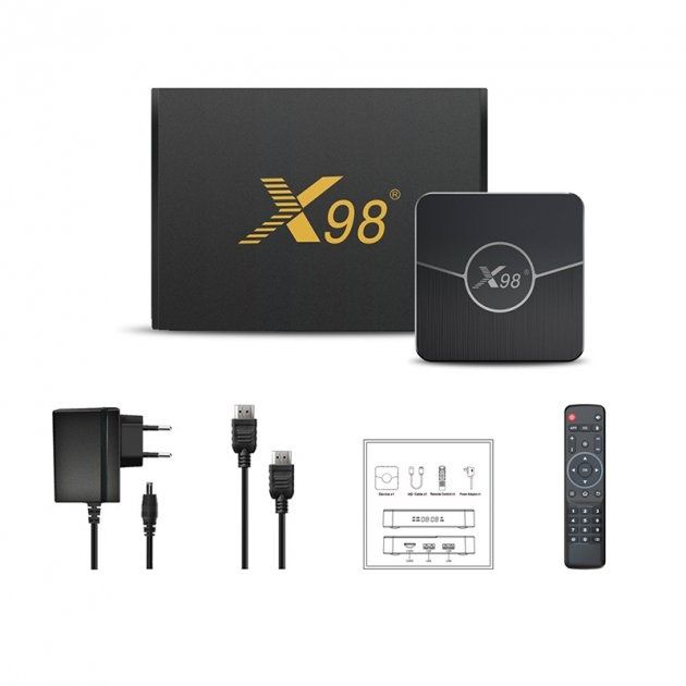 X98 Plus 4/32GB smart tvbox медиаплеер смарт приставка S905W2 x96 max