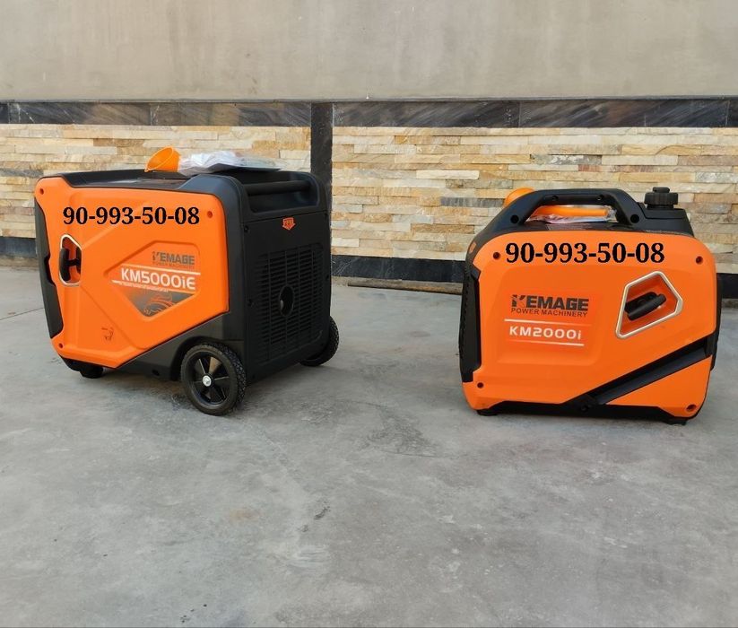 Kemage generator движок генератор 5 кВт инверторли безшумный
