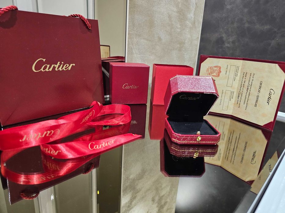 Кутия за колие Cartier + торбичка + сертификат