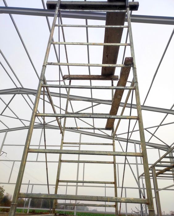 Schelă pe roți cu frâne se mișcă ușor 5 m înălțime