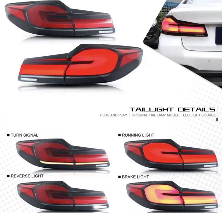 Set Stopuri Full LED Lampi Triple Lampa Spate Bmw Seria 5 G30 2017-20