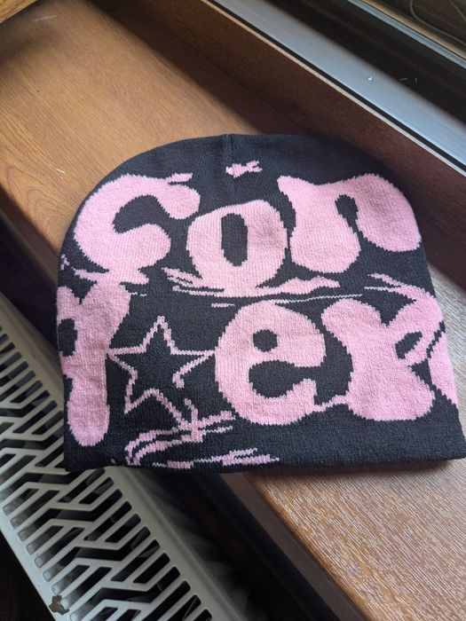 Black and Pink Beanie