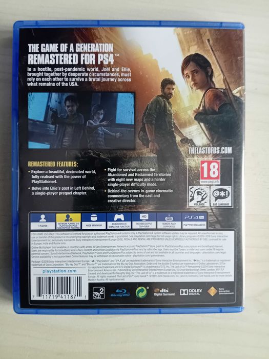 The last of us remastered за Ps 4