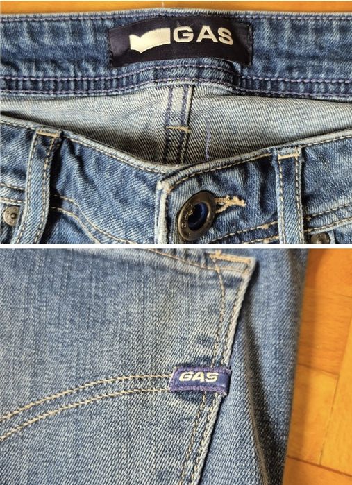 Blugi/shorts Gas, model Albert Slim, mărimea W34 (Fit W32)