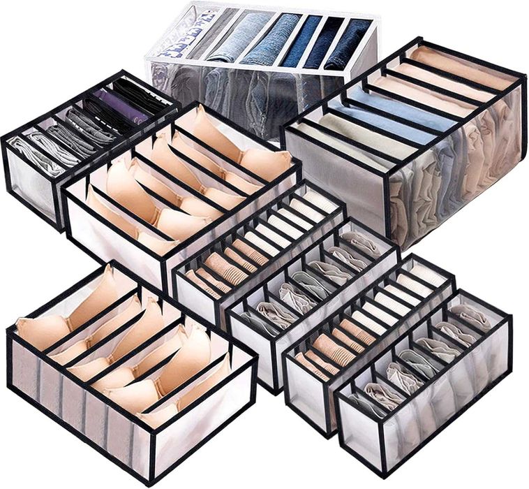 Органайзери за чекмедже, 9 части, сгъваеми