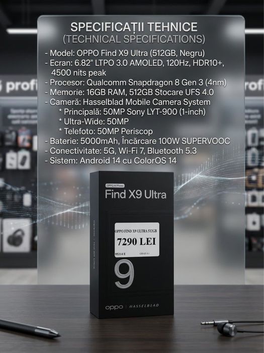 Oppo Find X9 ULTRA 512 Sigilat!