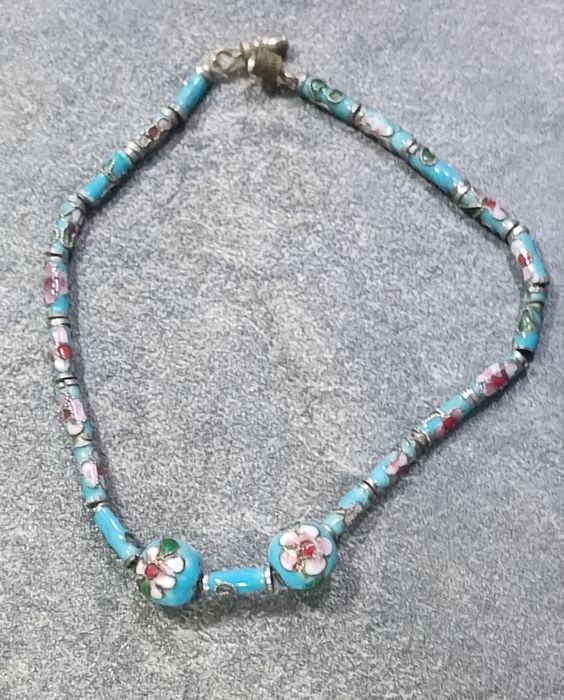 Старинный браслет перегорочиткя эмаль Китай 50е годы!