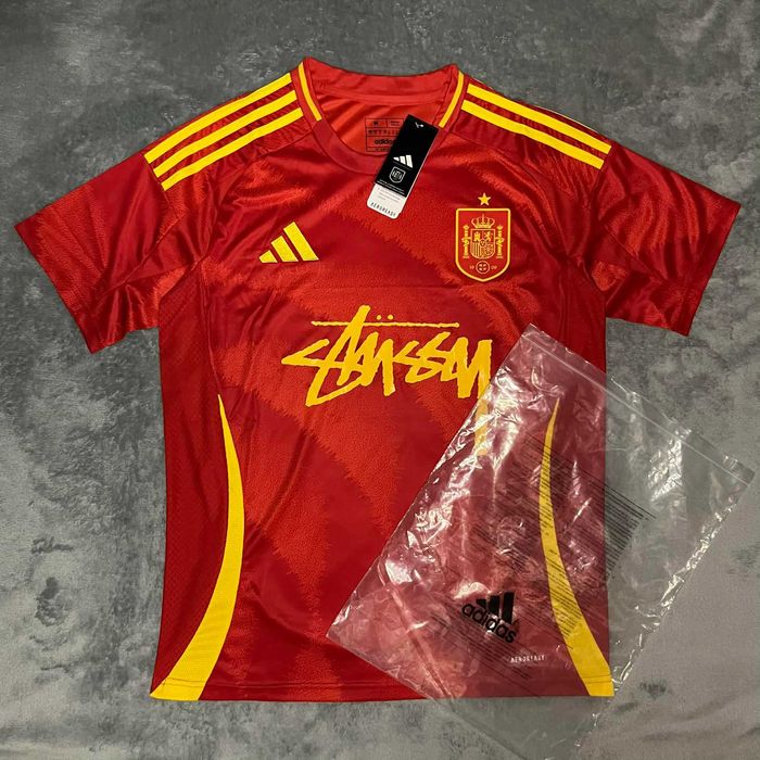 Adidas x Spain x Stüssy Football Kit – Red – Size M