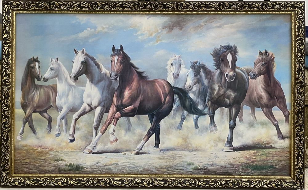 картина лощадь 115х65