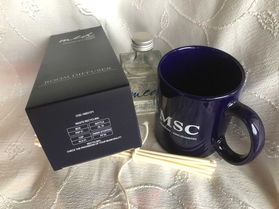 Луксозен ароматен дифузер за стая MED by MSC 100 ml + подарък чаша MSC