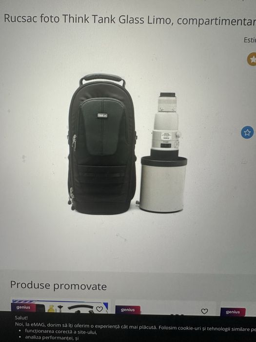 Vand rucsacuri foto/video Manfrotto  și Think Tank !