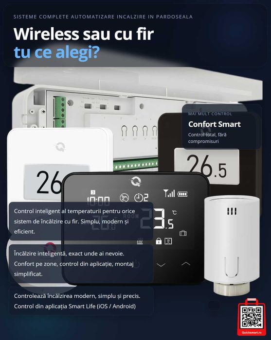 Automatizare încălzire cu fir – soluție stabilă pentru construcții noi