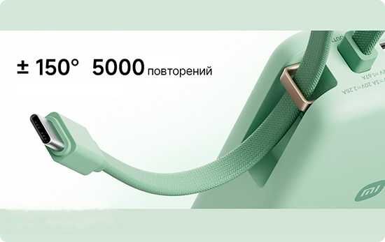 Power Bank Xiaomi 10000mAh 45W со встроенным кабелем Type-C и дисплеем