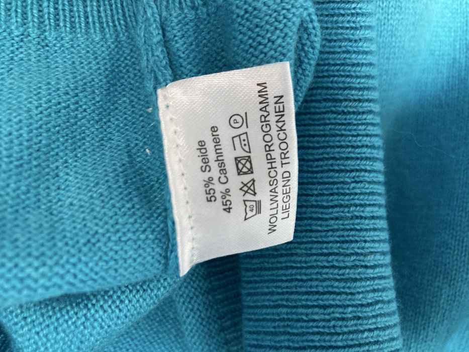 Adagio оригинален пуловер кашмир и коприна