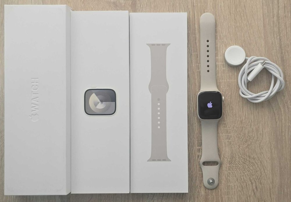 Apple Watch Series 9 – 41mm – Cellular – Starlight – Stare foarte bună