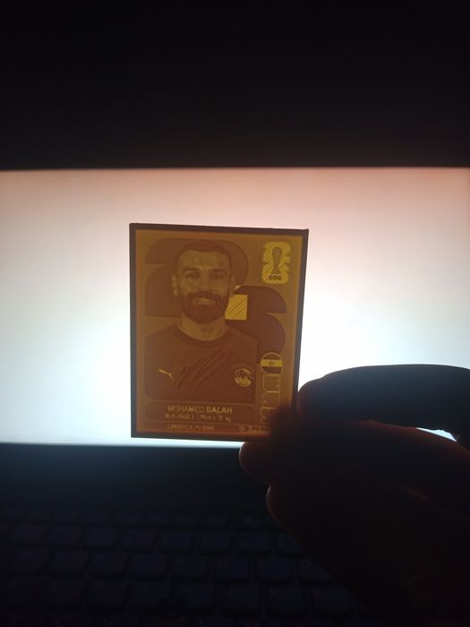Panini World cup gold stiker din plastic cu semnătura