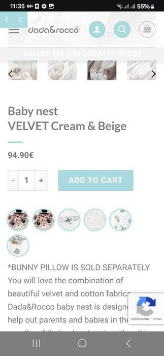 Baby nest Dada & Roco