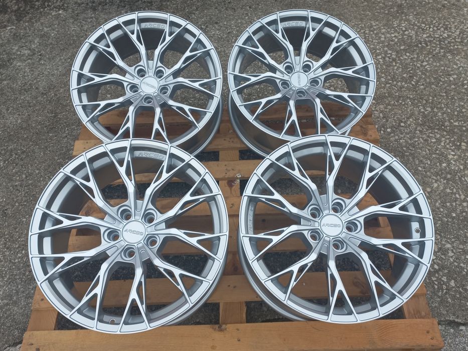 19"Roma 5x112 Silver Polish 8.5j et30 Bmw G Audi Mercedes Vw Seat Škoda Чисто Нови
