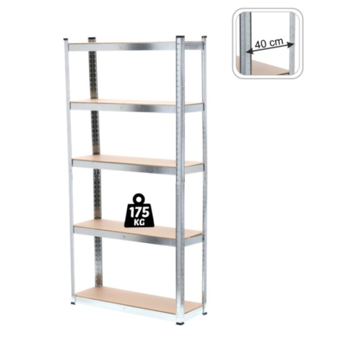 Практичен рафт на 5 нива с товаропиносимост до 175кг