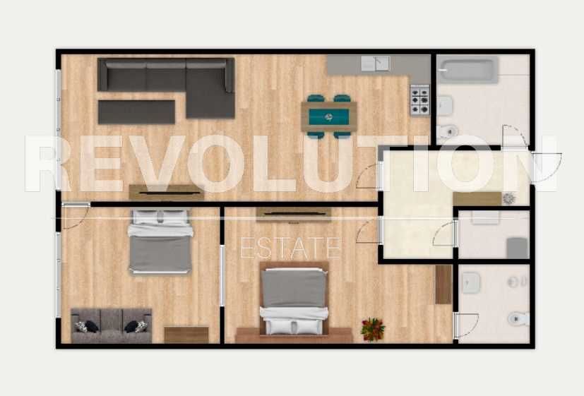 Тристаен апартамент в ж.к. Изгрев