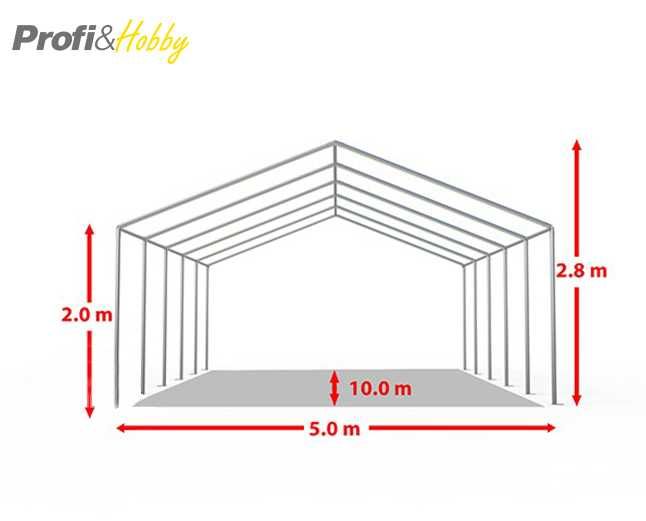 5х10м Шатра за празненства и събития PVC 500g/m2